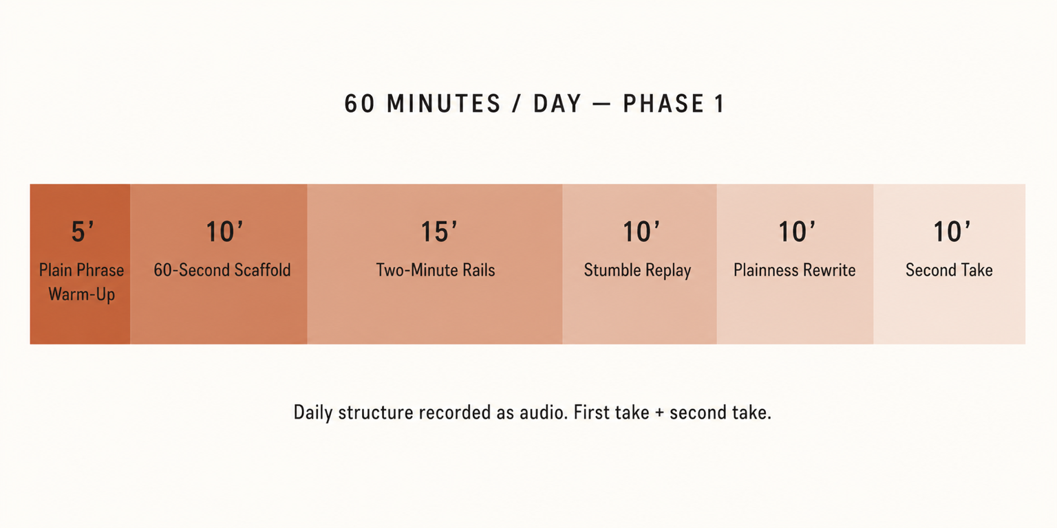 Phase 1 daily breakdown